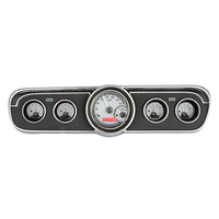 1965- 66 Ford Mustang VHX Instruments - Metric - Silver Face, Red LED Lighting