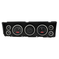 1967 Chevy Caprice/Impala MHX Instruments (Metric) Black Alloy Face, Red Display