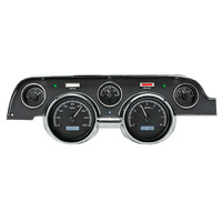 1967-68 Ford Mustang MHX Instruments (Metric) Black Alloy Face, White Display