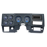 1973-87 Chevy Pickup/1973-91 Chevy Blazer/GMC Jimmy/Suburbans MHX Instruments (Metric) Carbon Fibre Face, Blue Display