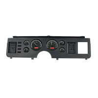 1979-86 Ford Mustang MHX Instruments (Metric) - Black Alloy Face, Red Display