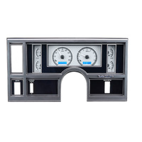 1984-87 Buick Regal and Grand National MHX Instruments (Metric) Silver Alloy Face, Blue Display