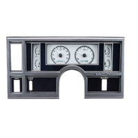 1984-87 Buick Regal and Grand National MHX Instruments (Metric) Silver Alloy Face, White Display