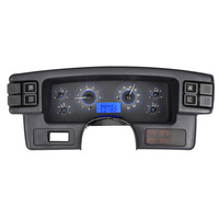 1987-89 Ford Mustang MHX Instruments (Metric) Carbon Fibre Face, Blue Display