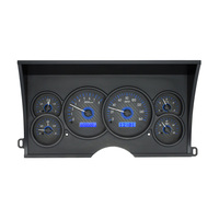 1988-1994 Chevy/GMC Pickup /SUV MHX Instruments (Metric) Carbon Fibre Face, Blue Display