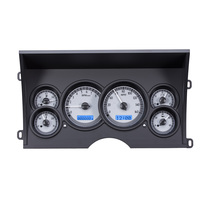 1988-1994 Chevy/GMC Pickup /SUV MHX Instruments (Metric) Silver Alloy Face, Blue Display