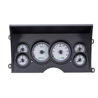 1988-1994 Chevy/GMC Pickup /SUV MHX Instruments (Metric) Silver Alloy Face, White Display