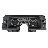 1990-92 Chevy Camaro MHX Instruments (Metric) Black Alloy Face, White Display