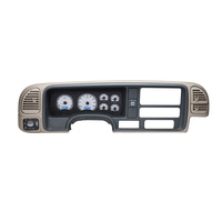 1995- 98 Full-size, 1995-00 SUV/HD Pickup Chevy/GMC MHX Instruments (Metric) Silver Alloy Face, Blue Display