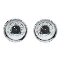 Universal Dual Round VHX Instrument in MPH - Silver Alloy Face, White Display