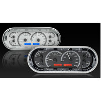 Universal 4.4" x 11.4" Rounded Rectangle Gauge Cluster