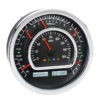 Universal Multi-Level 7.28" Round VHX Analog Gauge - Black Alloy Face, White Display