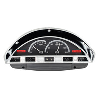 1956 Ford Pick UP VHX Instruments  - Black Alloy Face, Red Display