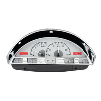 1956 Ford Pick UP VHX Instruments  - Silver Alloy Face, Red Display