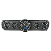 1965- 66 Ford Mustang VHX Instruments - Black Face & Blue LED Lighting