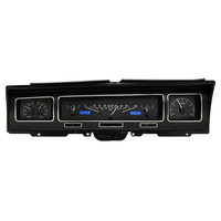 1968 Chevy Caprice/Impala VHX Instruments - Black Alloy Face, Blue Display