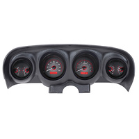 1969 - 1970 Ford Mustang VHX Instruments Lighting Metric Carbon Face with Red LED