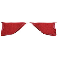 1964 - 1966 Mustang Coupe Fastback Pony Kick Panel Carpet (Maroon)