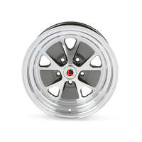 15 x 7 Styled Alloy Wheel, 5 on 4.5 BP, 4.25 BS, Charcoal / Machined