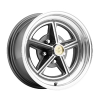 15 x 7 Magstar II Alloy Wheel, 5 on 4.5 BP, 4.25 BS, Machined - Charcoal