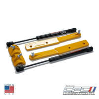 2005-2010 Mustang V6/GT Gas Strut Hood Lift Kit - Screamin Yellow