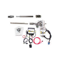 1967 Early Mustang Electric Power Steering Kit w/ IDIDIT Plain Steel Column & GPS Auto Adjust