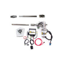 1967 Late Mustang Electric Power Steering Kit w/ IDIDIT Silver Powder Coated Column & GPS Auto Adjust