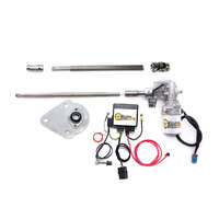 1966-75 Bronco Electric Power Steering Kit w/ IDIDIT Black Powder Coated Column & No GPS