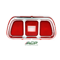 1971-73 Mustang Tail Light Lens w/Bezel - Fits RH or LH