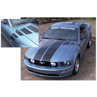 2005-09 Mustang Boss Style Hood Decal Kit - Black