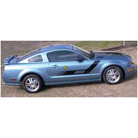 Mustang Boss 2pc Side Stripe Kit w/ Boss Name Cut Out - Silver Metallic