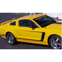 2005-09 Mustang Solid Boss Style Reverse "C" Stripe Kit / Stripe Is Solid (For Models w/out GT Emblem) Antique White