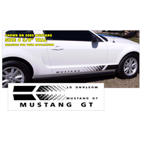 Mustang GT Lower Rocker Stealth Fader Stripe Kit - Antique White