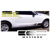 Mustang Lower Rocker Stealth Fader Stripe Kit - Antique White