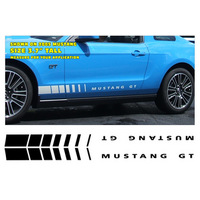 Mustang GT Lower Rocker Fader Stiripe Decal Kit - Blue