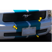 2005-09 Mustang V6 Front Valance Lemans Stripe Kit - Blue