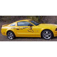 2005-09 Mustang 'Stallion Pony' Side Body Decal Set - Antique White