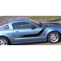 2005-09 Mustang Boss Side Stripe Kit w/ No Boss Cut Out - Silver Metallic