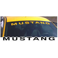 Mustang Windshield Solid Style Decal (275" x 40") Antique White