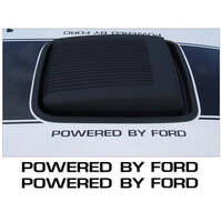 Powered By Ford Hood Decal Set (Approx 75 x 13 Long) Antique White