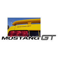 Mustang GT Trunk Lid Decal (7/8 x 9 1/4 Long) Antique White