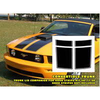 2005-09 Mustang Convertible Dual Trunk Stripe w/ Pinstripe Kit - Antique White