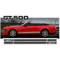 2005-09 Mustang Shelby GT500 Rocker Side Stripe Kit- Matt Black