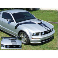 2005-09 Mustang GT Hood Flare w/ Nose Fader Decal - Antique White