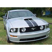 2005-09 Mustang GT Dual Hood Stripe Decal Kit - Antique White