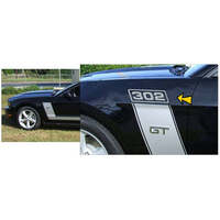 2010-12 Mustang '302' Designation Decal Set - Black