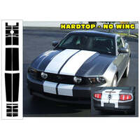 2010-12 Mustang Lemans Hardtop 22pc Racing Stripe Decal Kit (No Wing) Antique White