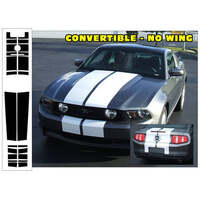 2010-12 Mustang Lemans Convertible 22pc Stripe Kit (No Wing - No Hood Scoop) Antique White