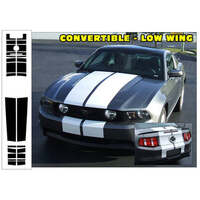 2010-12 Mustang Lemans Convertible 22pc Stripe Kit (Low Wing - No Hood Scoop) Antique White