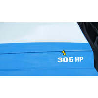 2010-14 Mustang '305 HP' Hood Rise Designation Set - Blue